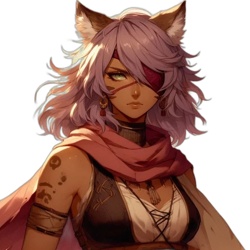 mask, staff, face, fantasy art transparent PNG cut-out