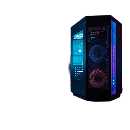 robot, cyberpunk, 3d render, vaporwave transparent PNG cut-out