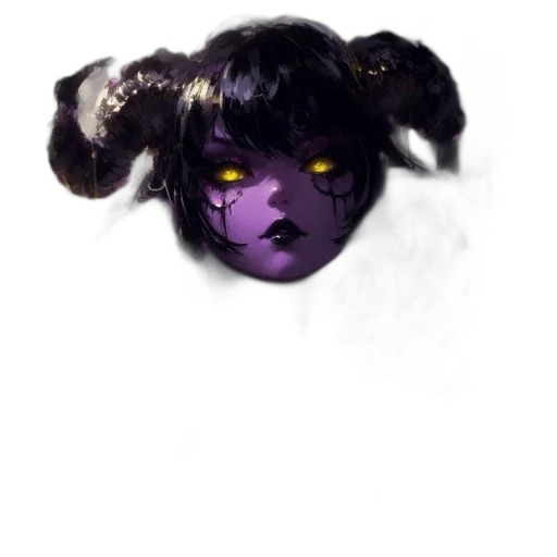 mask, creature, hair, face transparent PNG cut-out