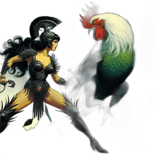 concept art, fantasy art, comic book art, 3d render transparent PNG cut-out