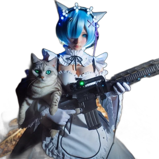 weapon, robot, animal, staff transparent PNG cut-out