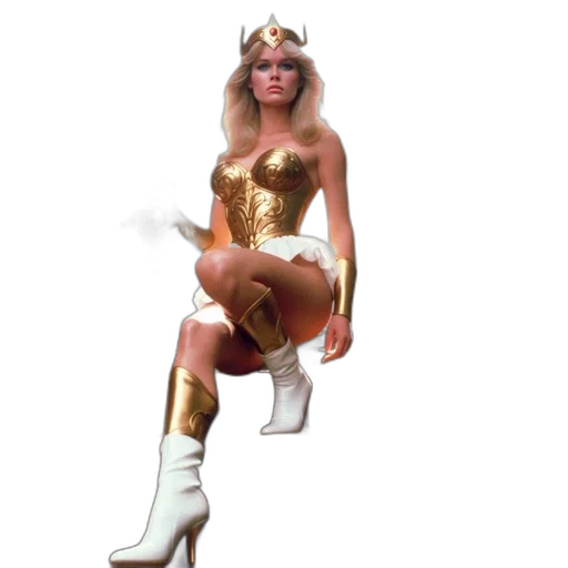 dress, crown, robot, shoes transparent PNG cut-out