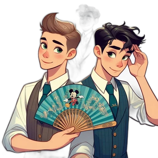 staff, umbrella, anime, concept art transparent PNG cut-out