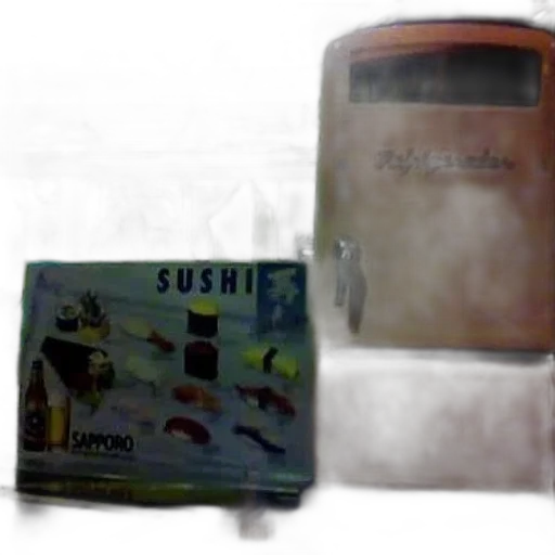 fridge, sushi, advertisement, front transparent PNG cut-out