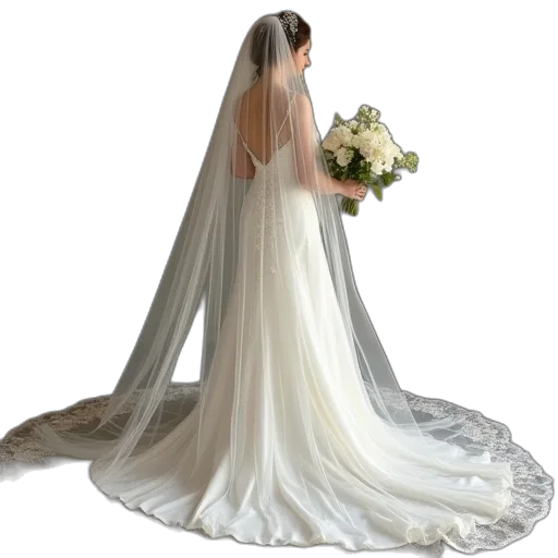 dress, crown, jewelry, photorealistic transparent PNG cut-out