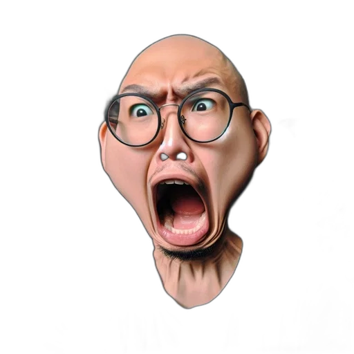face, mask, creature, staff transparent PNG cut-out