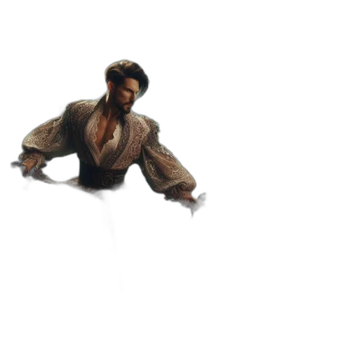 sword, hair, staff, weapon transparent PNG cut-out