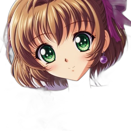 face, staff, hair, creature transparent PNG cut-out