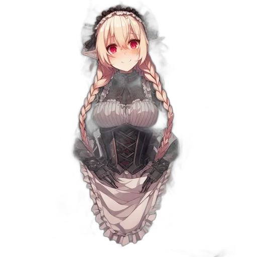 dress, dragon, crown, staff transparent PNG cut-out