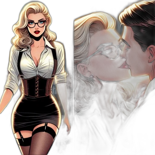 comic book art, concept art, cartoon, photorealistic transparent PNG cut-out