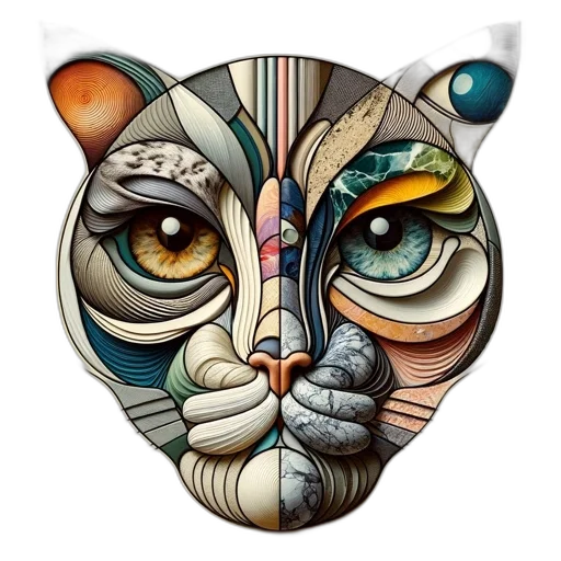 mask, face, animal, fantasy art transparent PNG cut-out