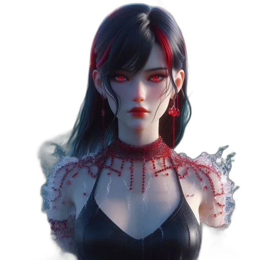 face, dress, concept art, fantasy art transparent PNG cut-out