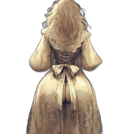 dress, crown, hair, mask transparent PNG cut-out