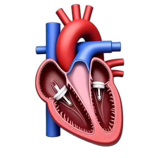 diagram, heart, valves transparent PNG cut-out