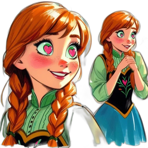face, concept art, cartoon, fantasy art transparent PNG cut-out