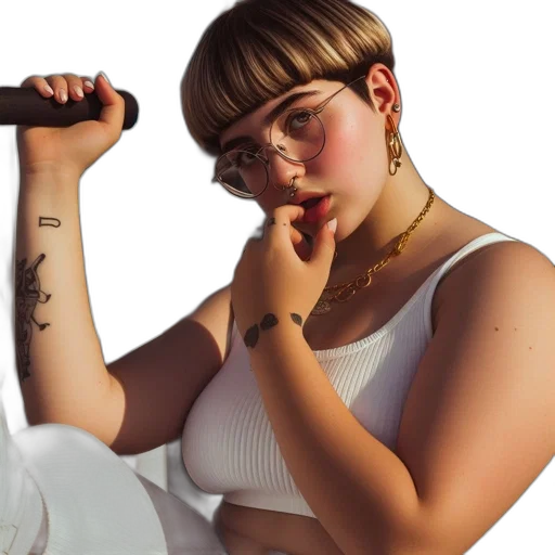jewelry, hair, weapon, face transparent PNG cut-out