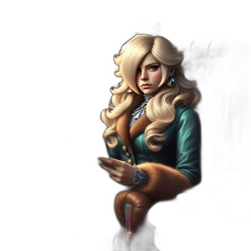 staff, jacket, face, hair transparent PNG cut-out