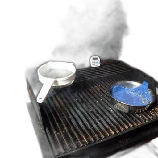 food, robot, smoking, grill transparent PNG cut-out