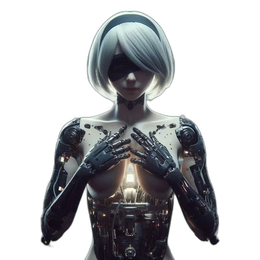 robot, mask, face, jacket transparent PNG cut-out