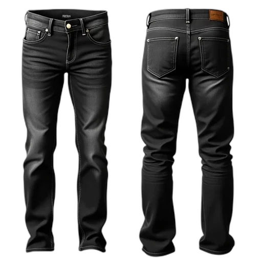 jacket, 3d render, dark, monochrome transparent PNG cut-out