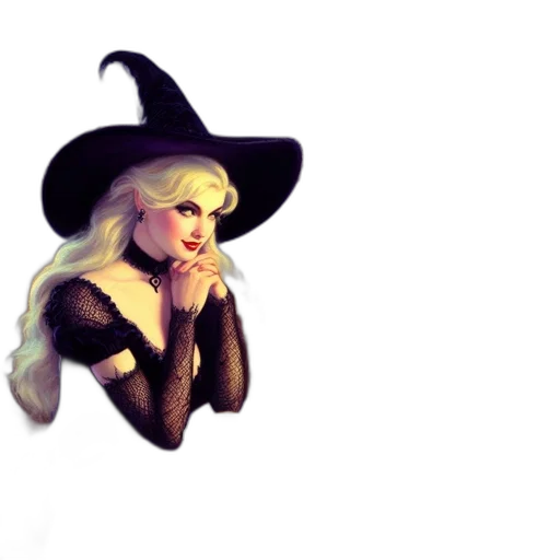 hat, staff, mask, fantasy art transparent PNG cut-out