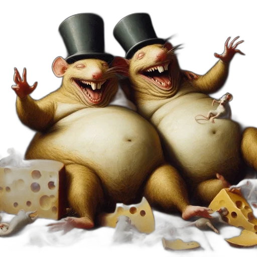 concept art, two, plumply, dressed transparent PNG cut-out