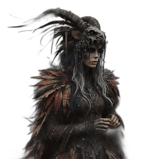 hair, dragon, creature, mask transparent PNG cut-out