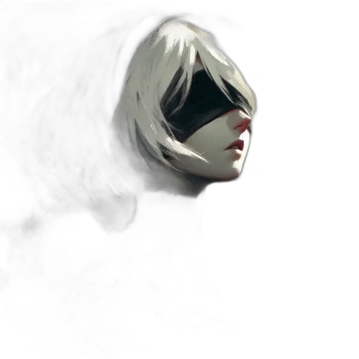 mask, face, hair, robot transparent PNG cut-out