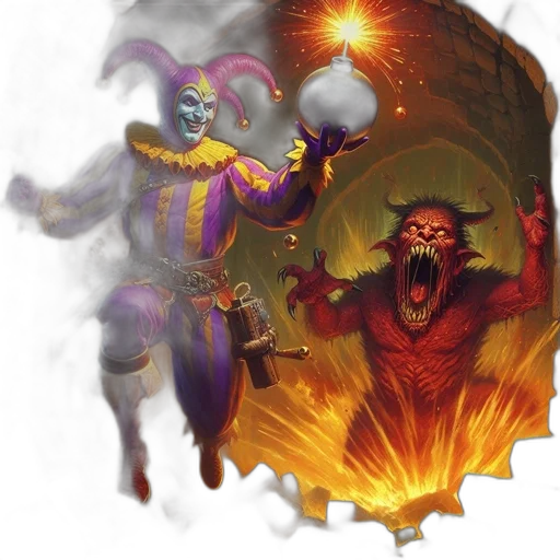 concept art, fantasy art, comic book art, fire transparent PNG cut-out