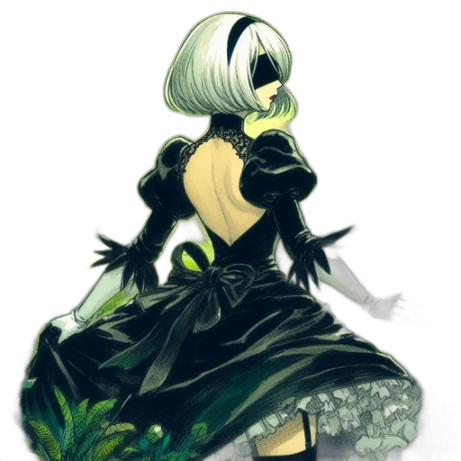 dress, crown, staff, flower transparent PNG cut-out