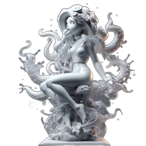 creature, concept art, fantasy art, 3d render transparent PNG cut-out