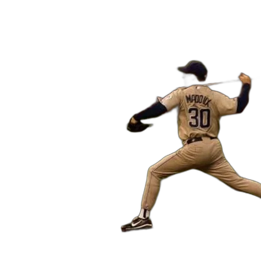 baseball, player, wearing, number transparent PNG cut-out