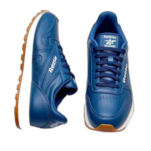 shoes, blue, pair, reebok transparent PNG cut-out