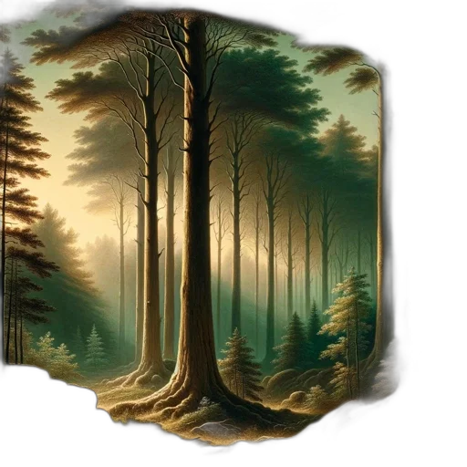 tree, fantasy art, concept art, photorealistic transparent PNG cut-out