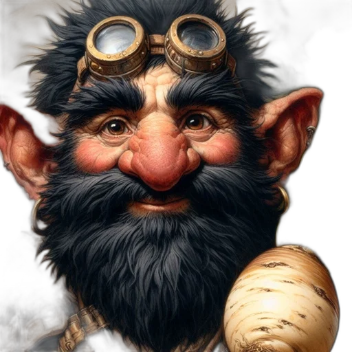 face, mask, creature, fantasy art transparent PNG cut-out