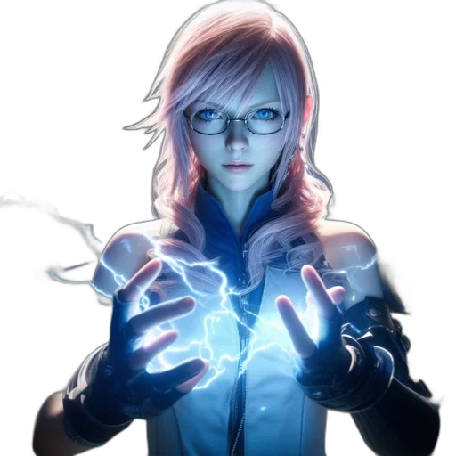 jacket, staff, robot, face transparent PNG cut-out