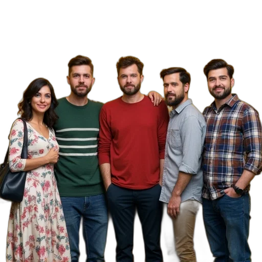 staff, hair, face, concept art transparent PNG cut-out