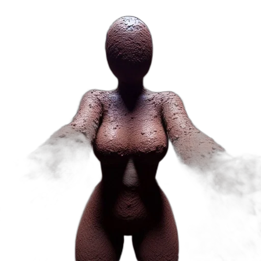dress, creature, robot, hair transparent PNG cut-out
