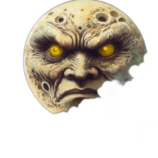 mask, face, creature, staff transparent PNG cut-out