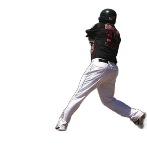 baseball, player, black, jersey transparent PNG cut-out