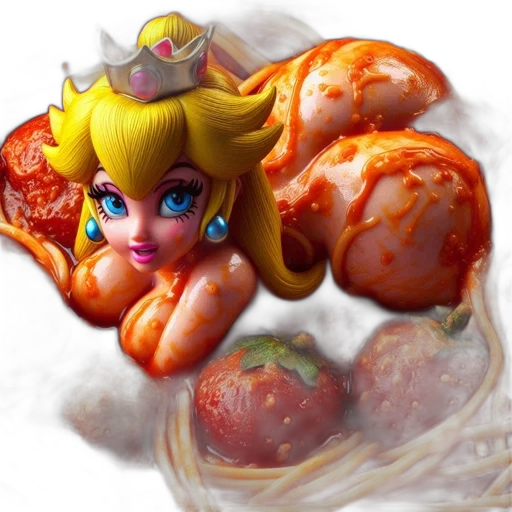 food, concept art, 3d render, photorealistic transparent PNG cut-out