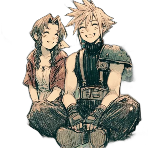 watercolor, concept art, comic book art, anime transparent PNG cut-out