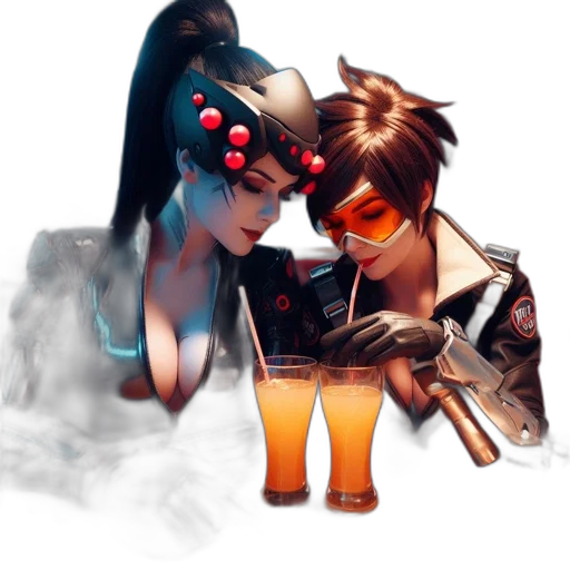 concept art, cyberpunk, fantasy art, pixel art transparent PNG cut-out