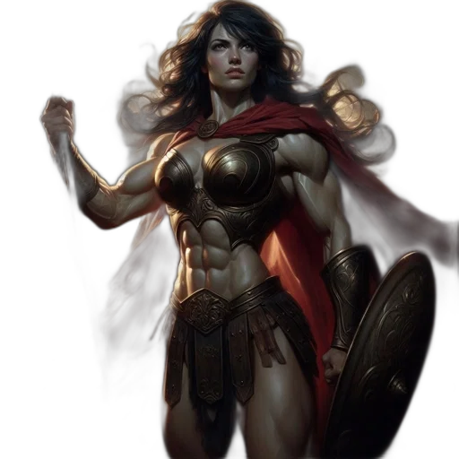 comic book art, concept art, fantasy art, photorealistic transparent PNG cut-out