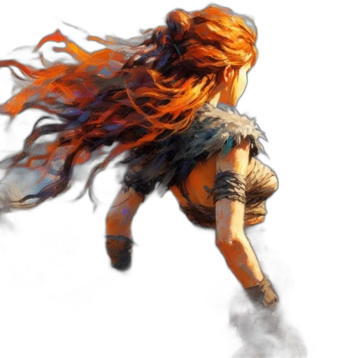 hair, dragon, fantasy art, concept art transparent PNG cut-out