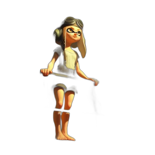 dress, staff, mask, creature transparent PNG cut-out
