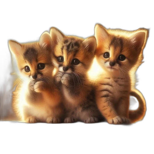 animal, furniture, photorealistic, oil painting transparent PNG cut-out