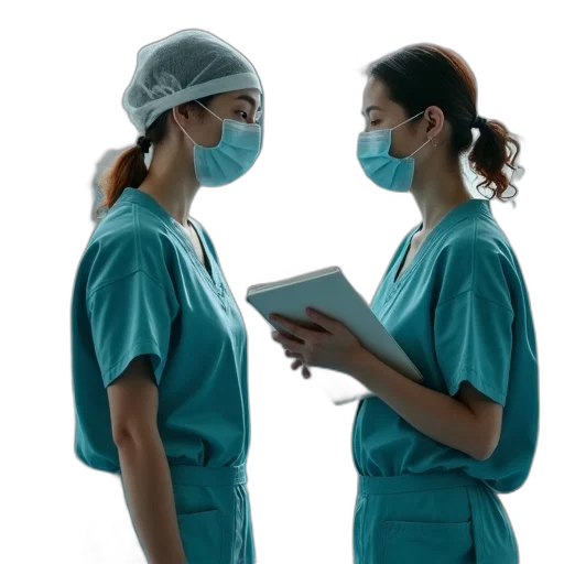 staff, nurses, operating, process transparent PNG cut-out