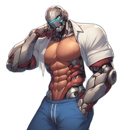 robot, mask, face, weapon transparent PNG cut-out