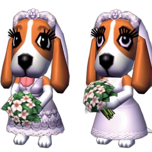 dress, animal, crown, 3d render transparent PNG cut-out
